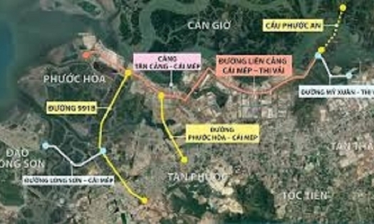 Cụm Cảng Cái Mép - Thị Vãi đã hình thành sẵn có. 