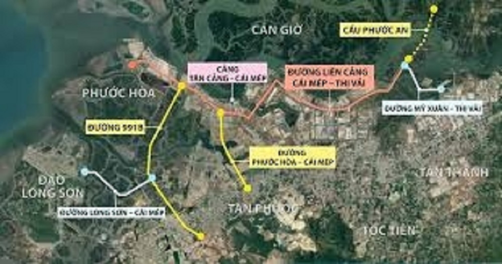 Cụm Cảng Cái Mép - Thị Vãi đã hình thành sẵn có. 