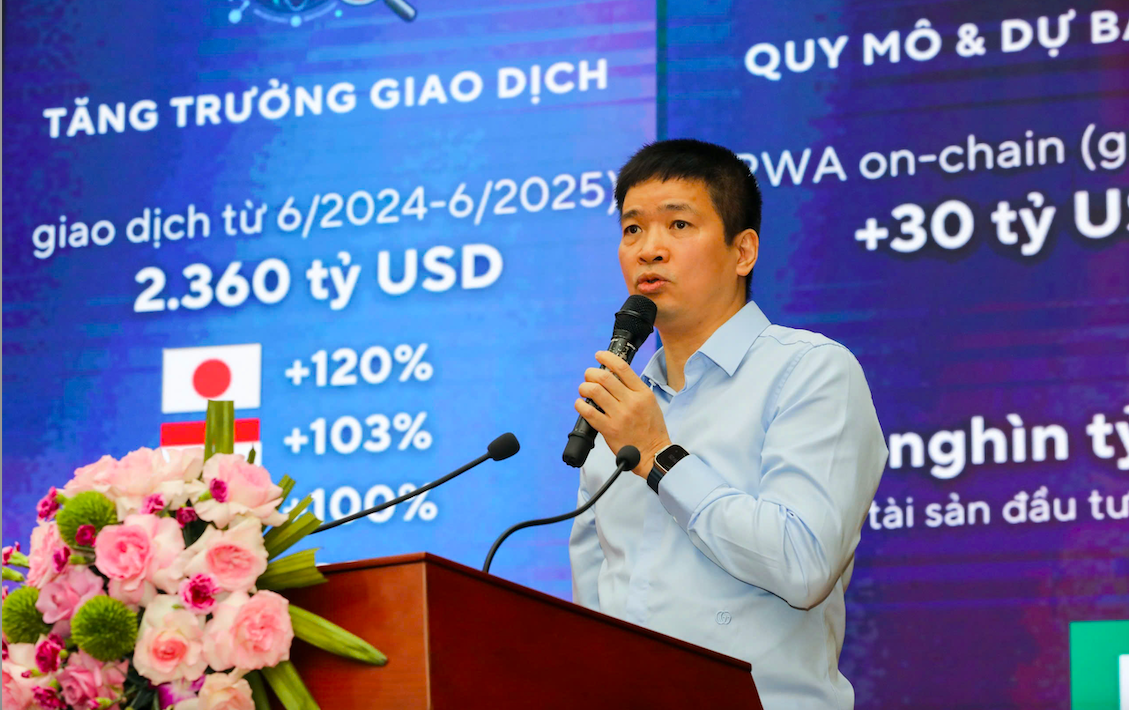 Ông Phan Đức Trung, Chủ tịch Hiệp hội Blockchain - Tài sản số Việt Nam (VBA) - Ảnh: Việt Dũng.