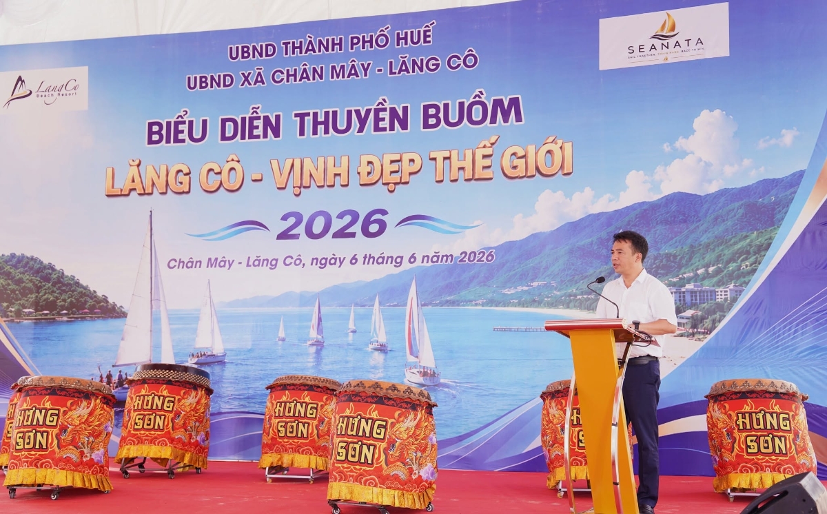 Ông Trần Hữu Thùy Giang, Phó Chủ tịch UBND thành phố Huế, phát biểu tại chương trình.