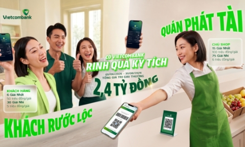 Vietcombank triển khai chương trình đồng hành cùng hộ kinh doanh với ưu đãi lên đến 2,4 tỷ đồng