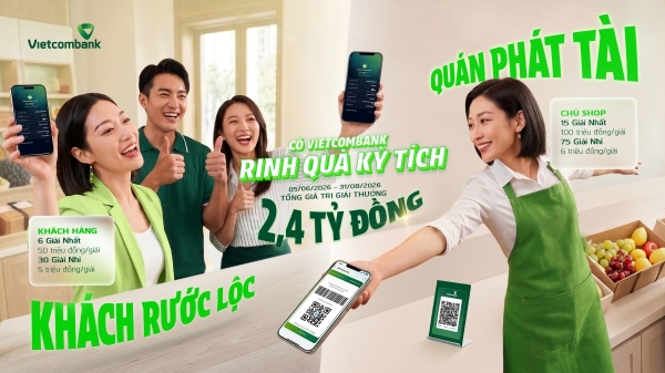 Vietcombank triển khai chương trình đồng hành cùng hộ kinh doanh với ưu đãi lên đến 2,4 tỷ đồng
