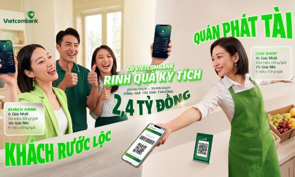 Vietcombank triển khai chương trình đồng hành cùng hộ kinh doanh với ưu đãi lên đến 2,4 tỷ đồng