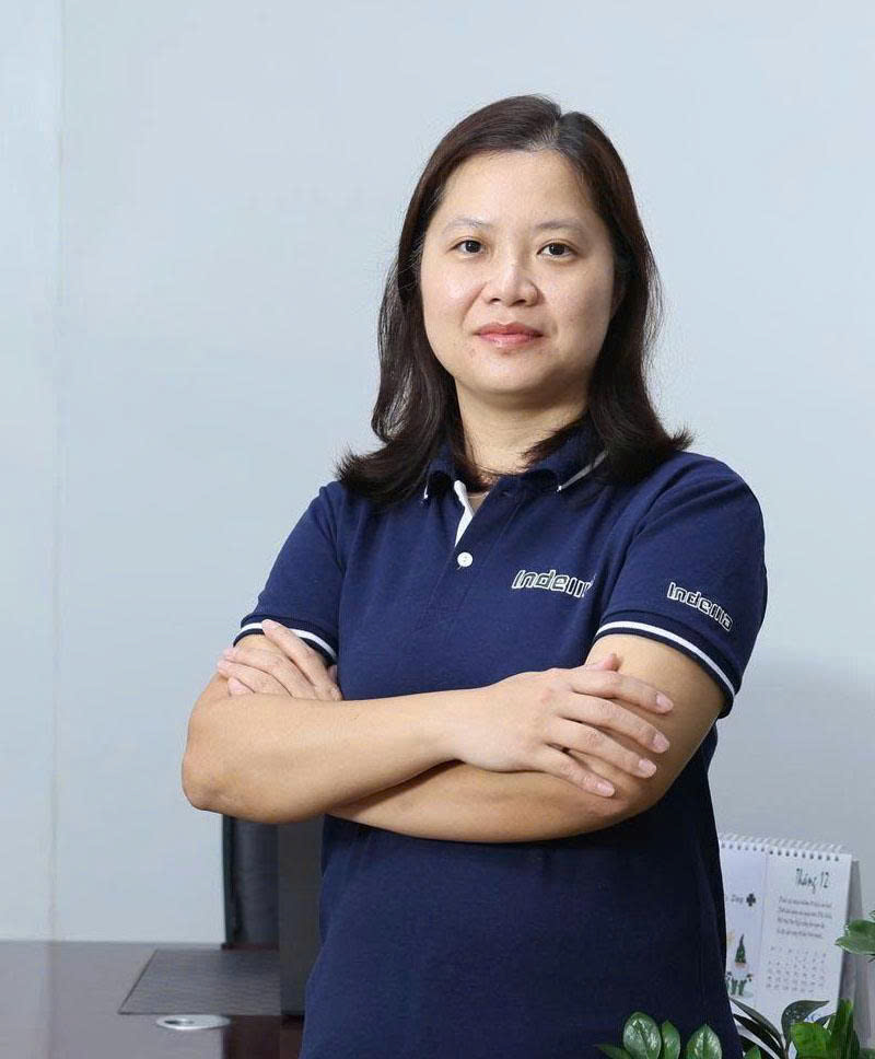 Bà Nguyễn Thu Hồng, Giám đốc điều hành Công ty CP Sản xuất và Phát triển Công nghiệp Việt Nhật (Indema). Ảnh: NVCC.