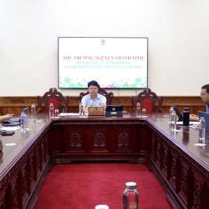Quang cảnh buổi làm việc. Ảnh: MOJ.