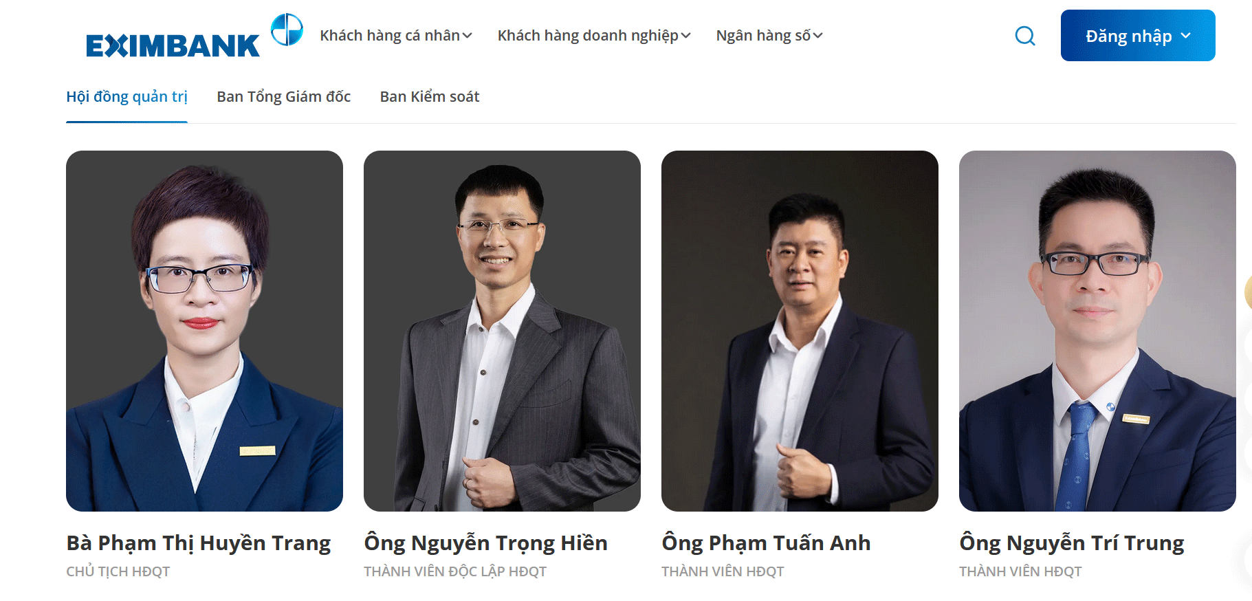 Bốn thành viên Hội đồng quản trị Eximbank cùng xin từ nhiệm 