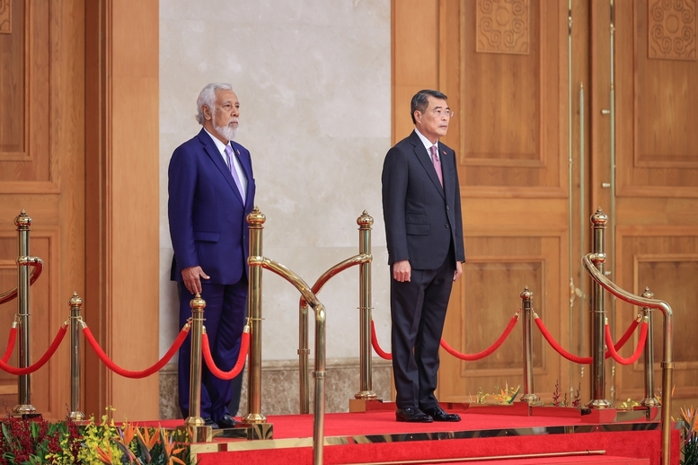 &nbsp;Thủ tướng Lê Minh Hưng đã chủ trì Lễ đón Thủ tướng Kay Rala Xanana Gusmão. Ảnh: VGP
