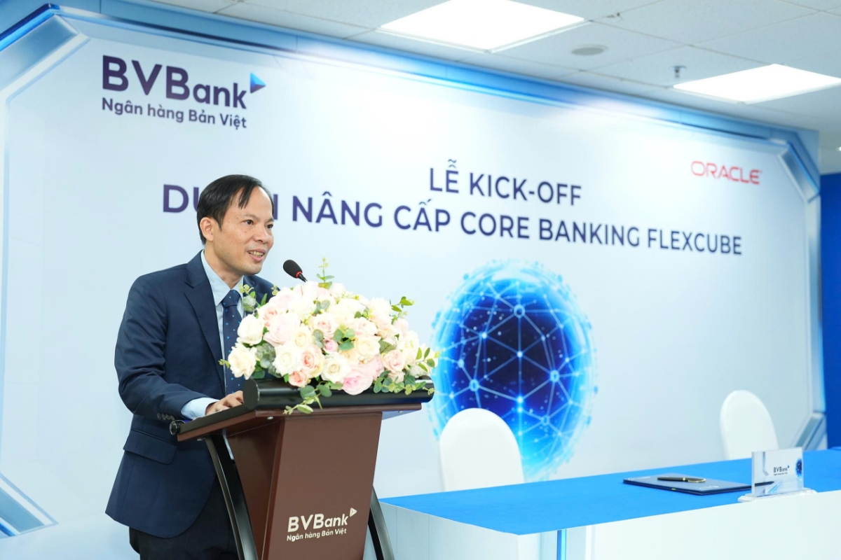 Ông Phan Việt Hải - Phó Tổng giám đốc BVBank phát biểu tại lễ ký kết.&nbsp;Ảnh: BVBank.