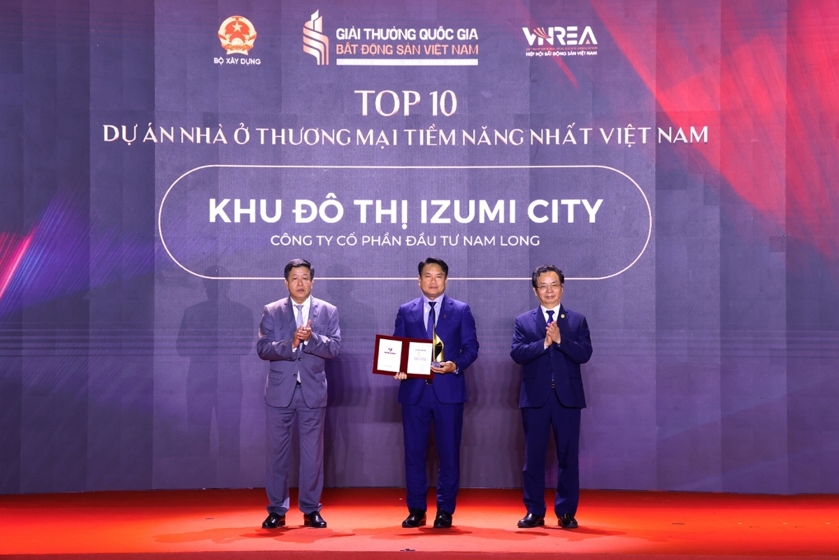 Dự án đô thị tích hợp Izumi City lọt Top 10 dự án nhà ở thương mại tiềm năng nhất Việt Nam. Ảnh:&nbsp;Nam Long.