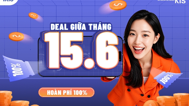 Chứng khoán KIS hoàn 100% phí giao dịch trên iKIS ngày 15/6