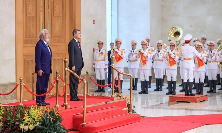 Thủ tướng Lê Minh Hưng chủ trì lễ đón chính thức Thủ tướng Timor-Leste