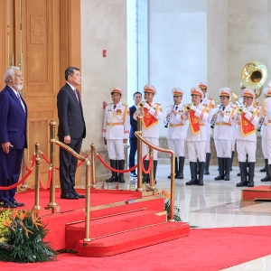 Thủ tướng Lê Minh Hưng chủ trì lễ đón Thủ tướng Cộng hòa Dân chủ Timor-Leste Kay Rala Xanana Gusmão thăm chính thức Việt Nam và tham dự Diễn đàn Tương lai ASEAN lần thứ ba - Ảnh: VGP