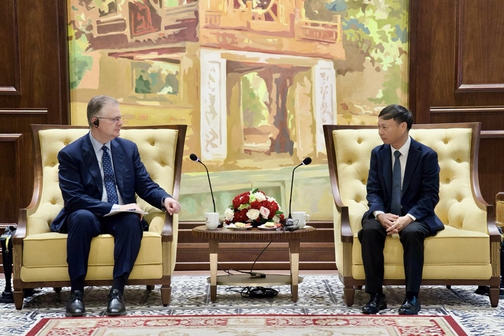 Toàn cảnh buổi làm việc - Ảnh: MST. 