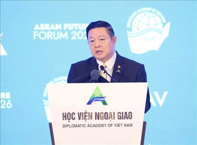 Tổng Thư ký ASEAN Kao Kim Hourn phát biểu. Ảnh: TTXVN