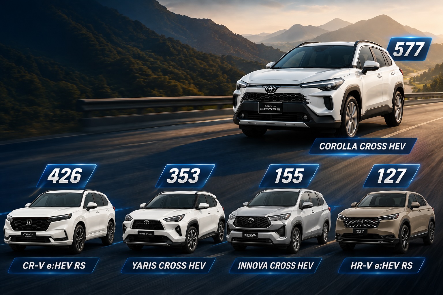 [Infographic] Top 10 xe hybrid bán chạy nhất thị trường Việt tháng 5/2026