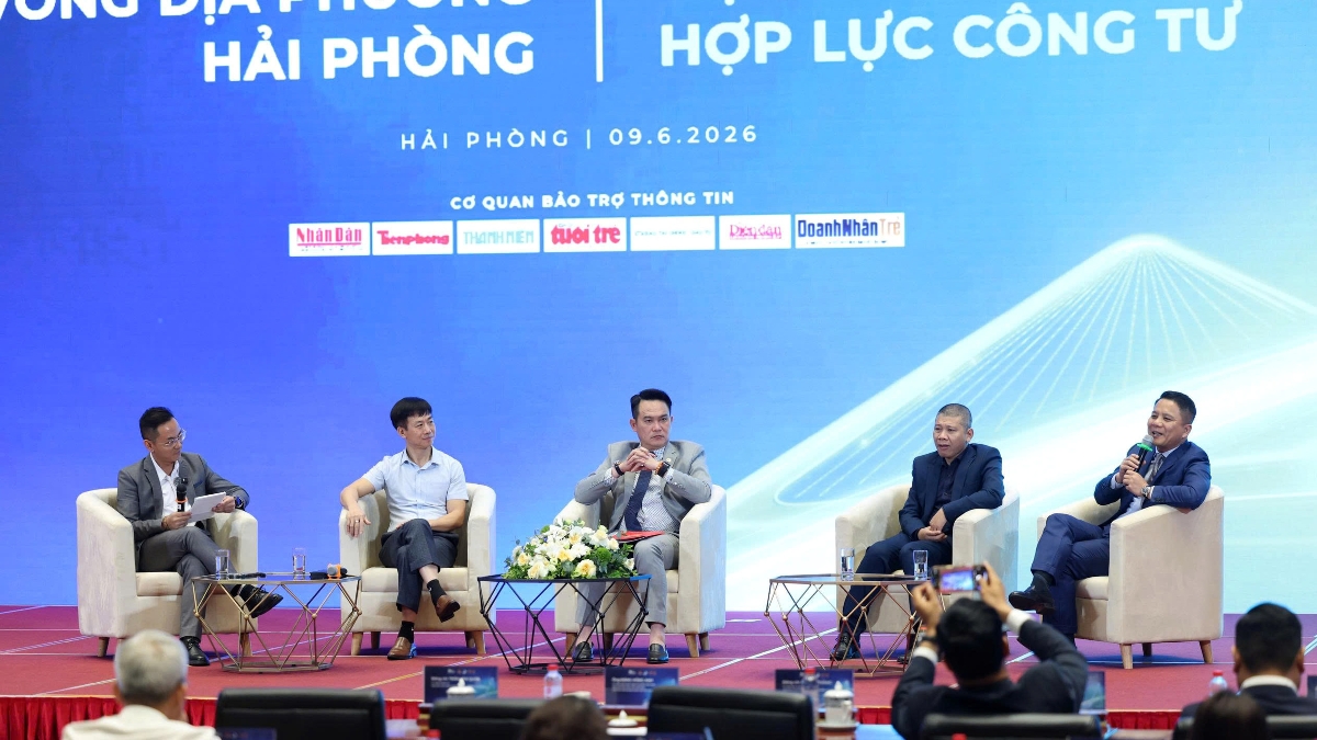 Phiên đối thoại Diễn đàn kinh tế tư nhân 2026 vòng địa phương tại thành phố Hải Phòng.