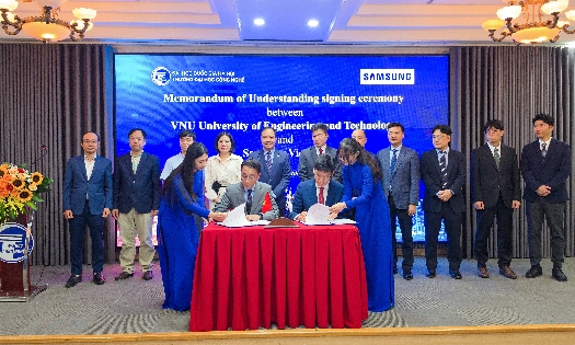 Samsung Việt Nam ký kết MOU với Trường Đại học Công nghệ - Đại học Quốc gia Hà Nội.
