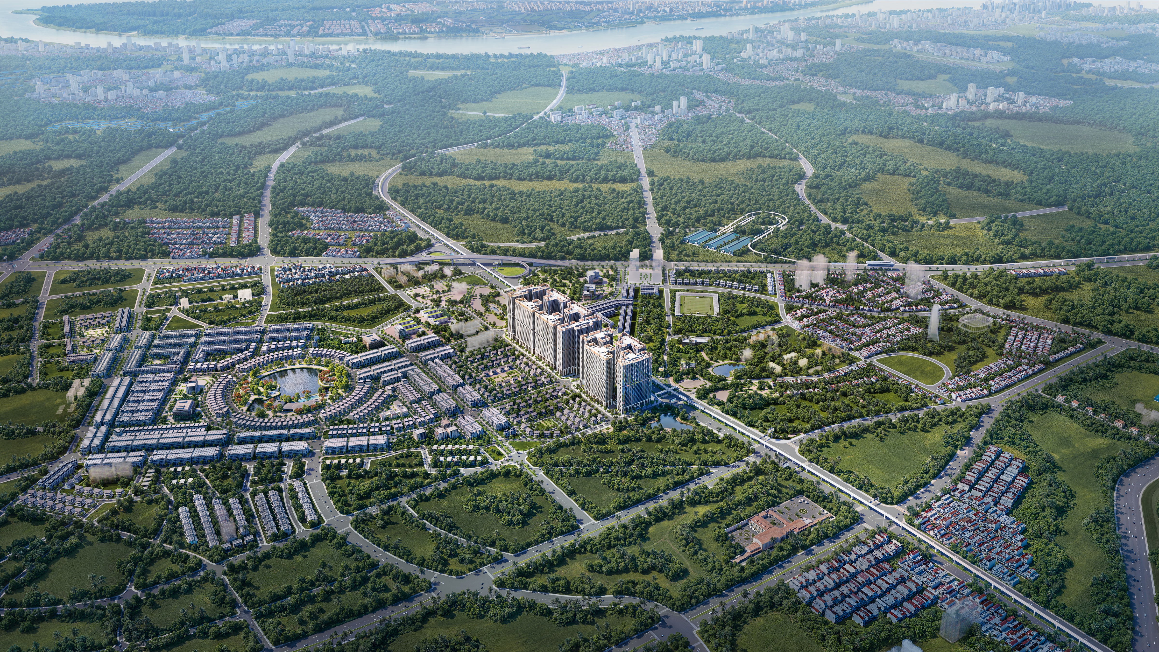 Giai đoạn 2025 - 2026, nguồn cung căn hộ tại Hà Nội gia tăng mạnh mẽ. Ảnh dự án.