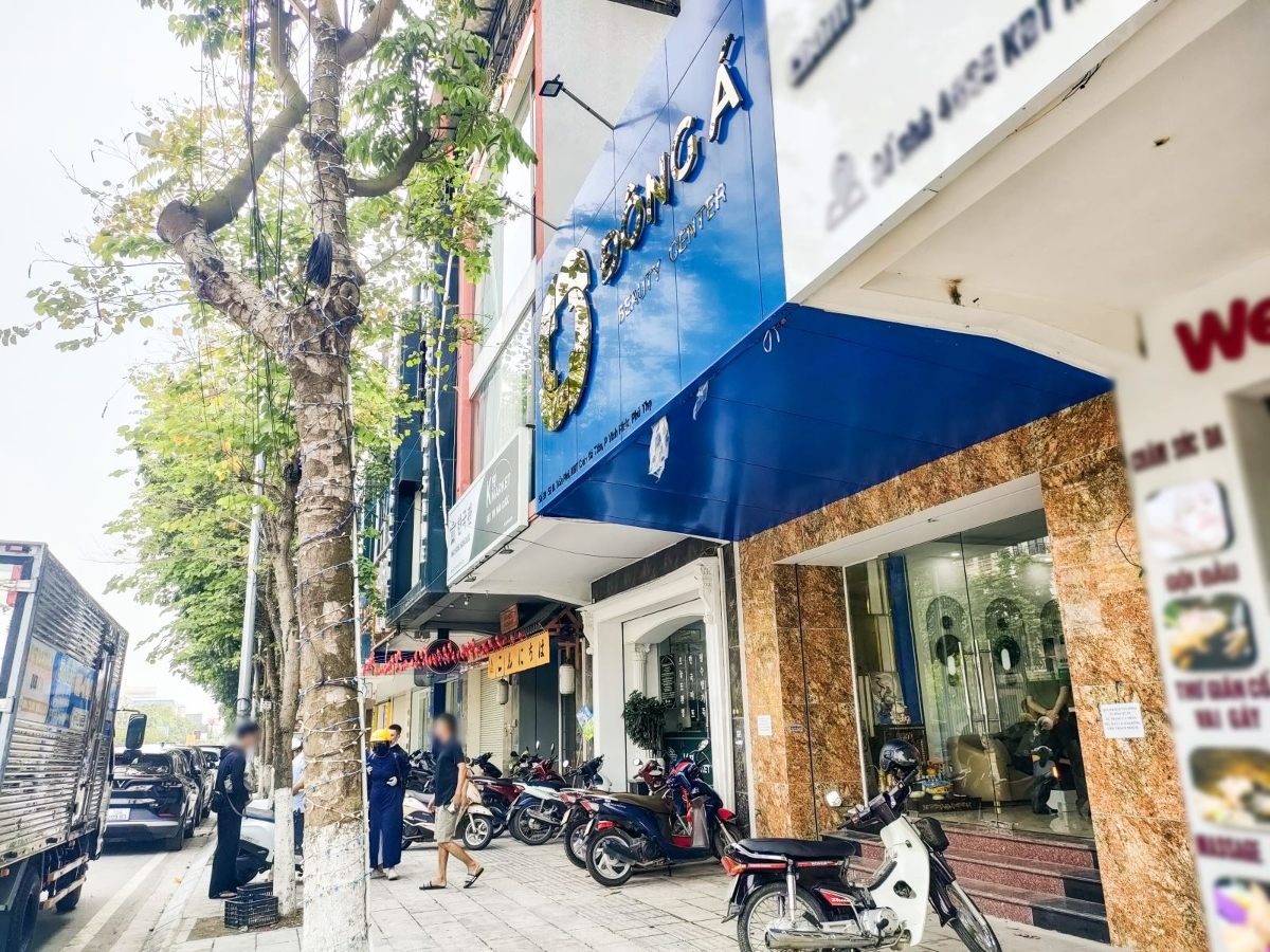 Cơ sở Đông Á Beauty Center (phường Vĩnh Phúc, tỉnh Phú Thọ).&nbsp;Ảnh: Cổng thông tin điện tử Công an tỉnh Bắc Ninh.