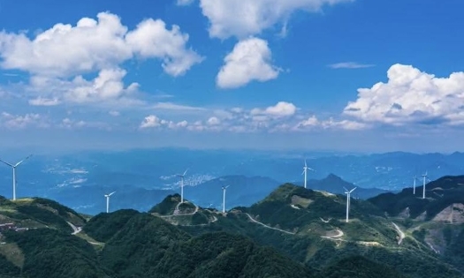 Phối cảnh Nhà máy điện gió Risen Phù Yên, tỉnh Sơn La. Ảnh: Công ty Cổ phần Năng lượng gió Miền Bắc