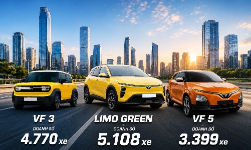 [Infographic] Top 10 xe bán chạy nhất thị trường Việt tháng 5/2026: Xe điện áp đảo