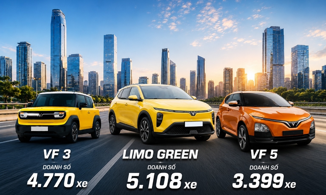 [Infographic] Top 10 xe bán chạy nhất thị trường Việt tháng 5/2026: Xe điện áp đảo