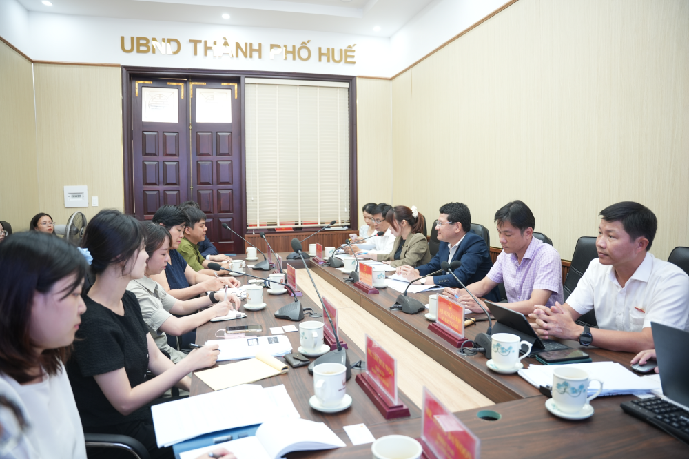 Lãnh đạo thành phố Huế làm việc với Đoàn công tác Hàn Quốc 