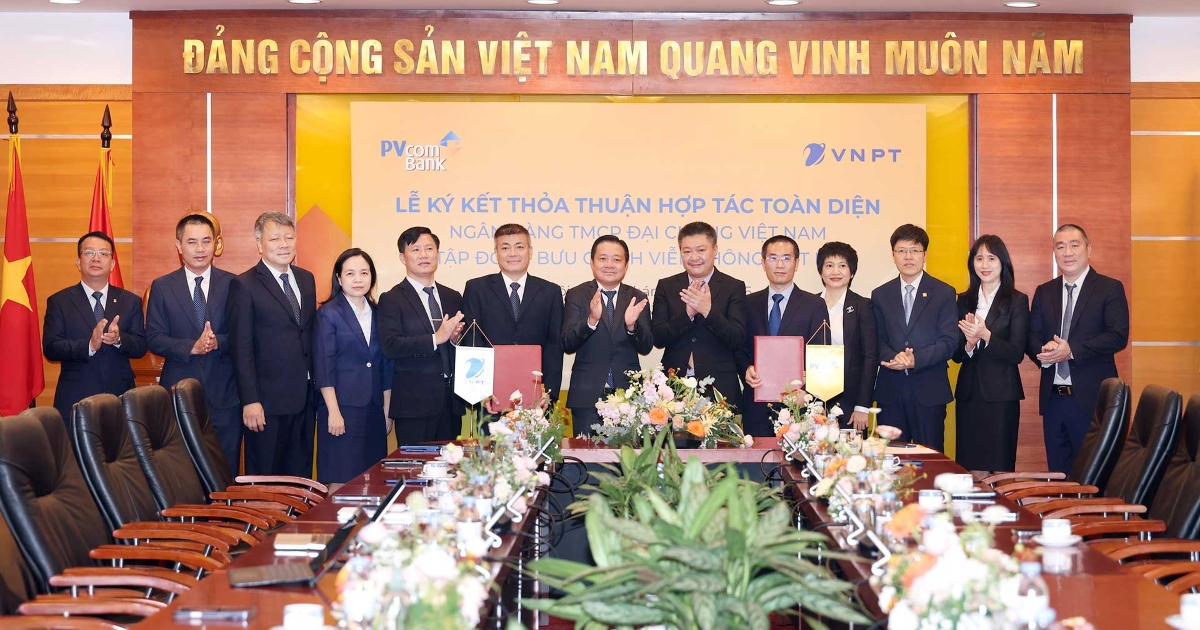PVcomBank và VNPT hợp tác chiến lược, kết nối sức mạnh tài chính và công