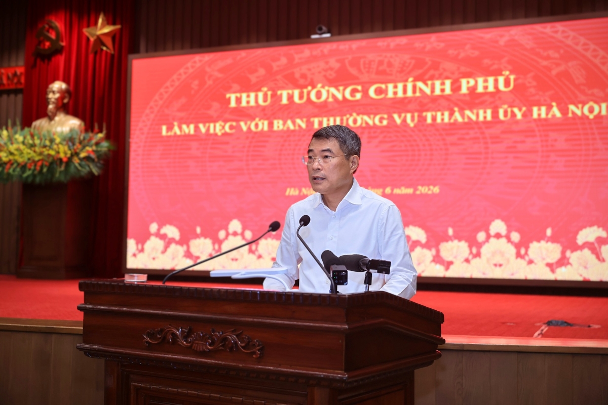 Thủ tướng Chính phủ Lê Minh Hưng phát biểu&nbsp;