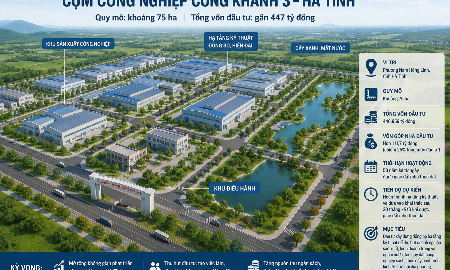 Hà Tĩnh chấp thuận đầu tư Cụm công nghiệp 75 ha