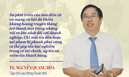 Báo chí - doanh nghiệp: Mối quan hệ cộng sinh trong xử lý khủng hoảng truyền thông