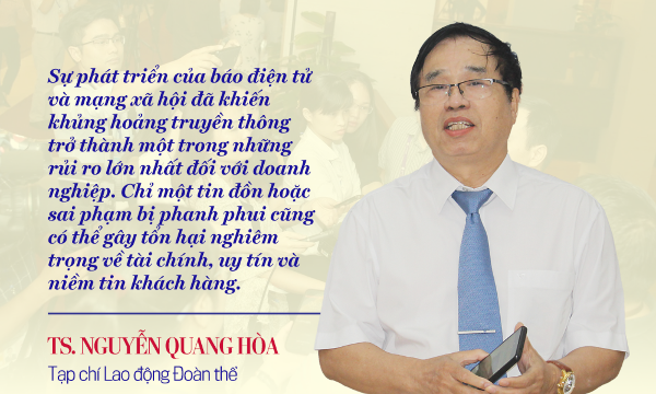 Báo chí - doanh nghiệp: Mối quan hệ cộng sinh trong xử lý khủng hoảng truyền thông