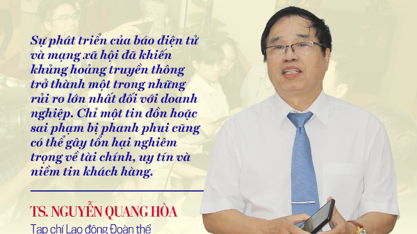 Báo chí - doanh nghiệp: Mối quan hệ cộng sinh trong xử lý khủng hoảng truyền thông