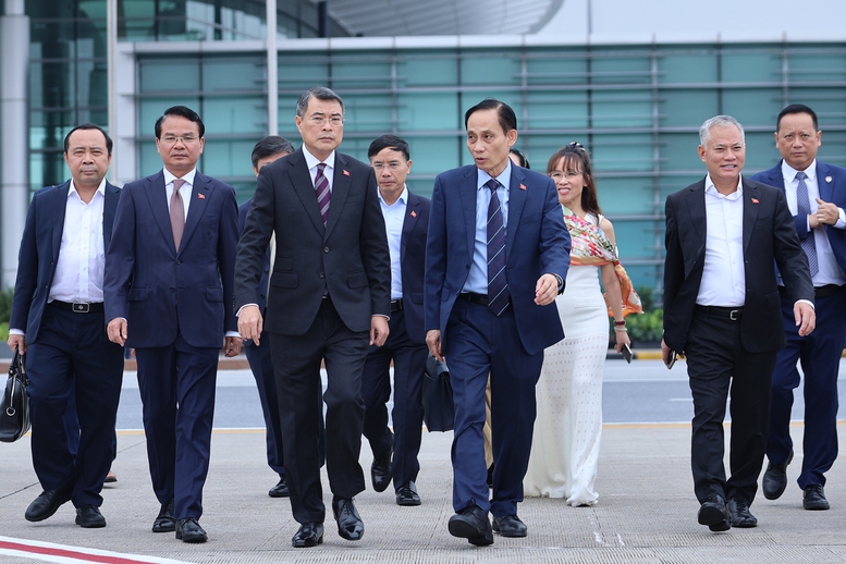 Đây là chuyến công tác đầu tiên của Thủ tướng Chính phủ Lê Minh Hưng trên cương vị mới tới Liên bang Nga - Ảnh: VGP
