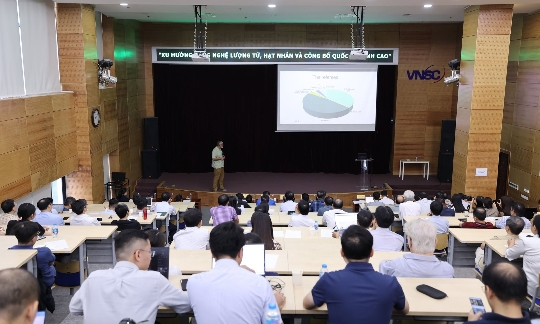 Chương trình không chỉ cập nhật xu hướng phát triển của công nghệ lượng tử, hạt nhân và công bố khoa học quốc tế chất lượng cao, mà còn tạo kết nối giữa nhà khoa học với cơ quan quản lý Nhà nước