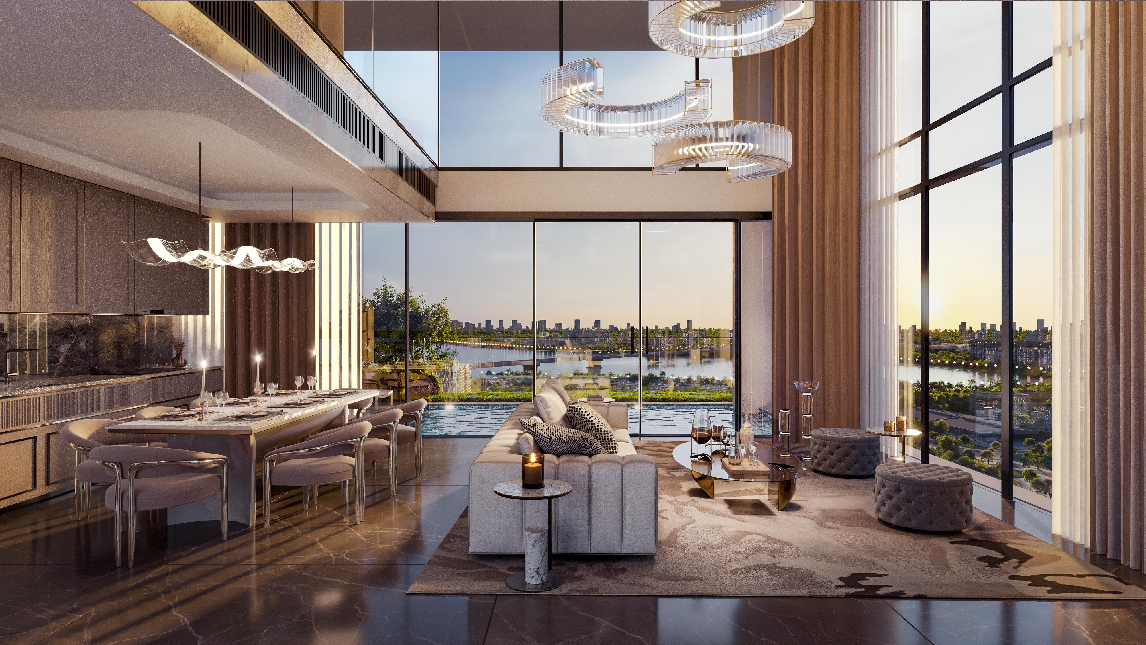 The Rey Edition đưa nếp nhà Hà Nội lên cao độ mới với không gian duplex thông tầng, rộng mở và giàu ánh sáng. (Ảnh: Meygroup).