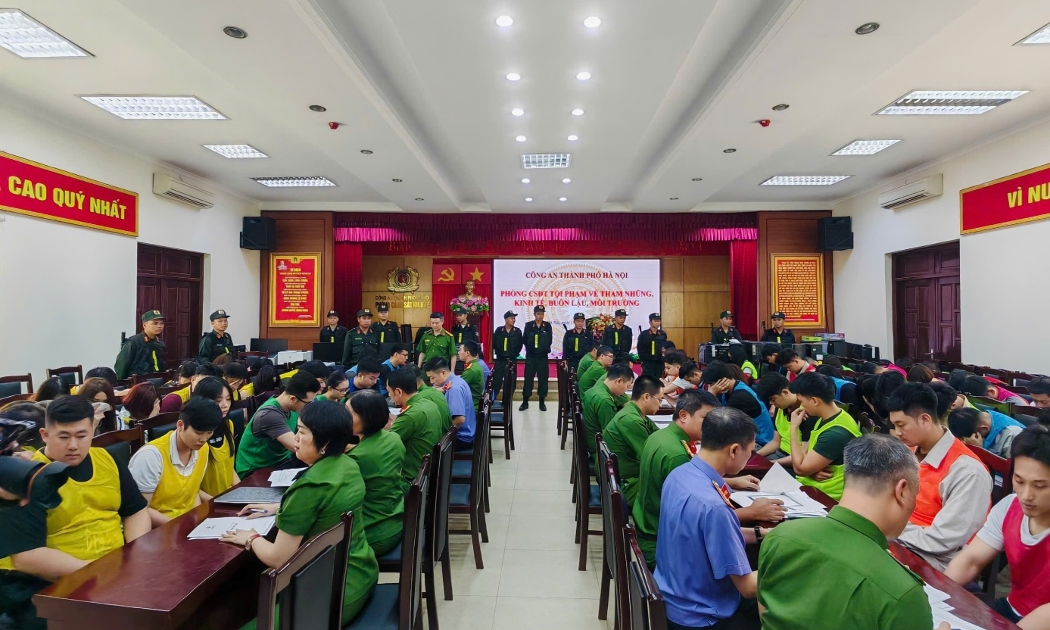 Công an khởi tố 187 bị can liên quan đến lừa đảo mua bán gói nghỉ dưỡng, du lịch. Ảnh: Cổng thông tin điện tử Công an TP. Hà Nội.