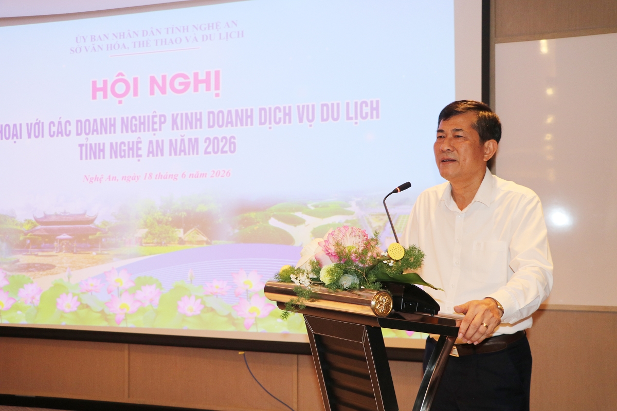 Phó Chủ tịch UBND tỉnh Nghệ An Thái Văn Thành phát biểu.