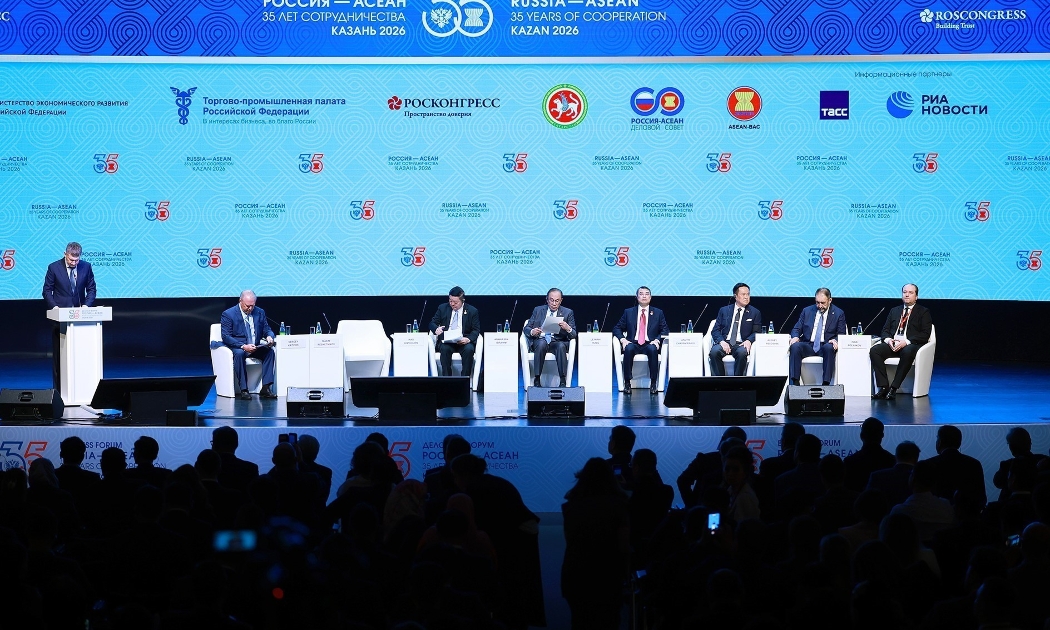 Phiên khai mạc Diễn đàn Kinh doanh ASEAN-Nga. Ảnh: TTXVN
