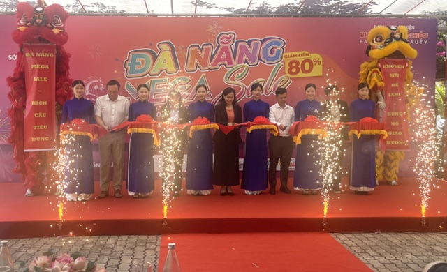 Nghi thức khai mạc Ngày hội Đà Nẵng Mega Sale 2026. Ảnh Ngô Anh Văn