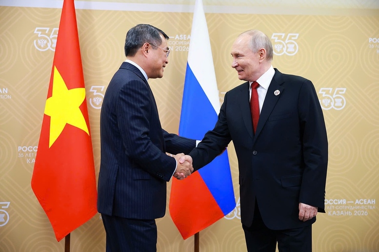 Thủ tướng Chính phủ Lê Minh Hưng hội kiến Tổng thống Nga Vladimir Putin - Ảnh: VGP