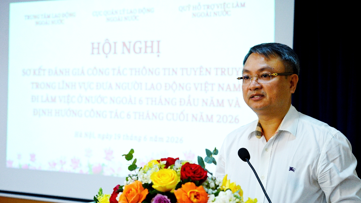 Cục trưởng Cục Quản lý lao động ngoài nước Phạm Đình Lộc. Ảnh: T.Kiên.