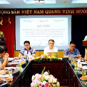 Cục Quản lý lao động ngoài nước họp báo thông tin về lĩnh vực đưa lao động đi làm việc ở nước ngoài. Ảnh: T.Kiên.