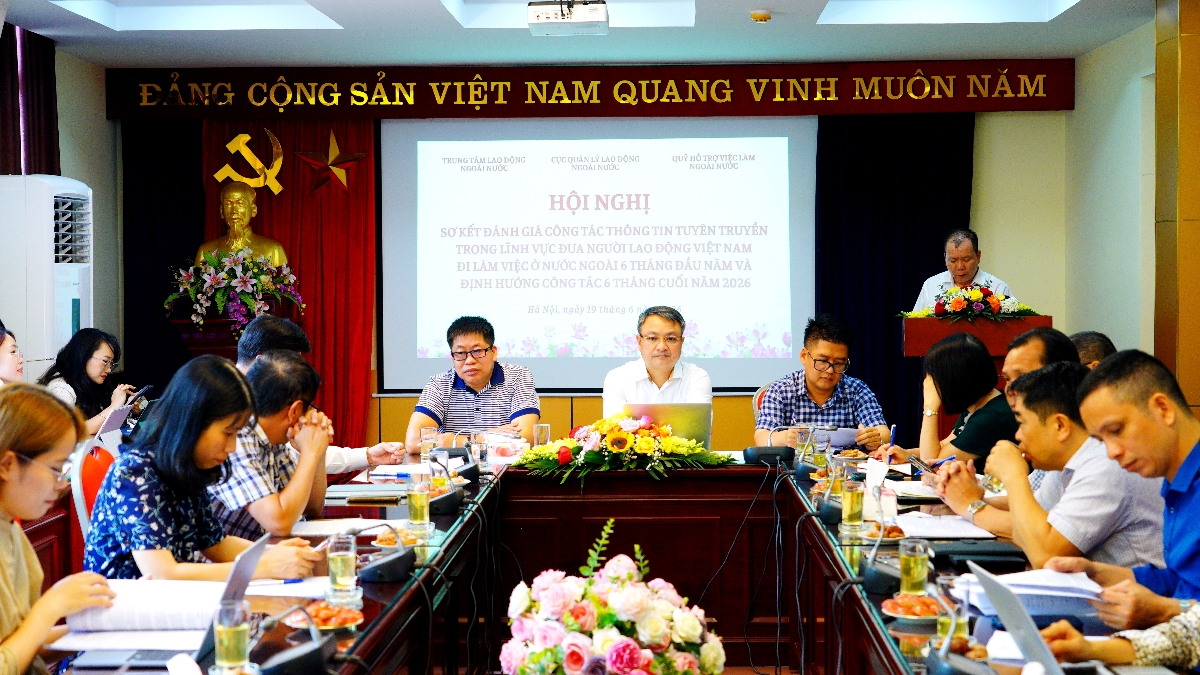 Cục Quản lý lao động ngoài nước họp báo thông tin về lĩnh vực đưa lao động đi làm việc ở nước ngoài. Ảnh: T.Kiên.