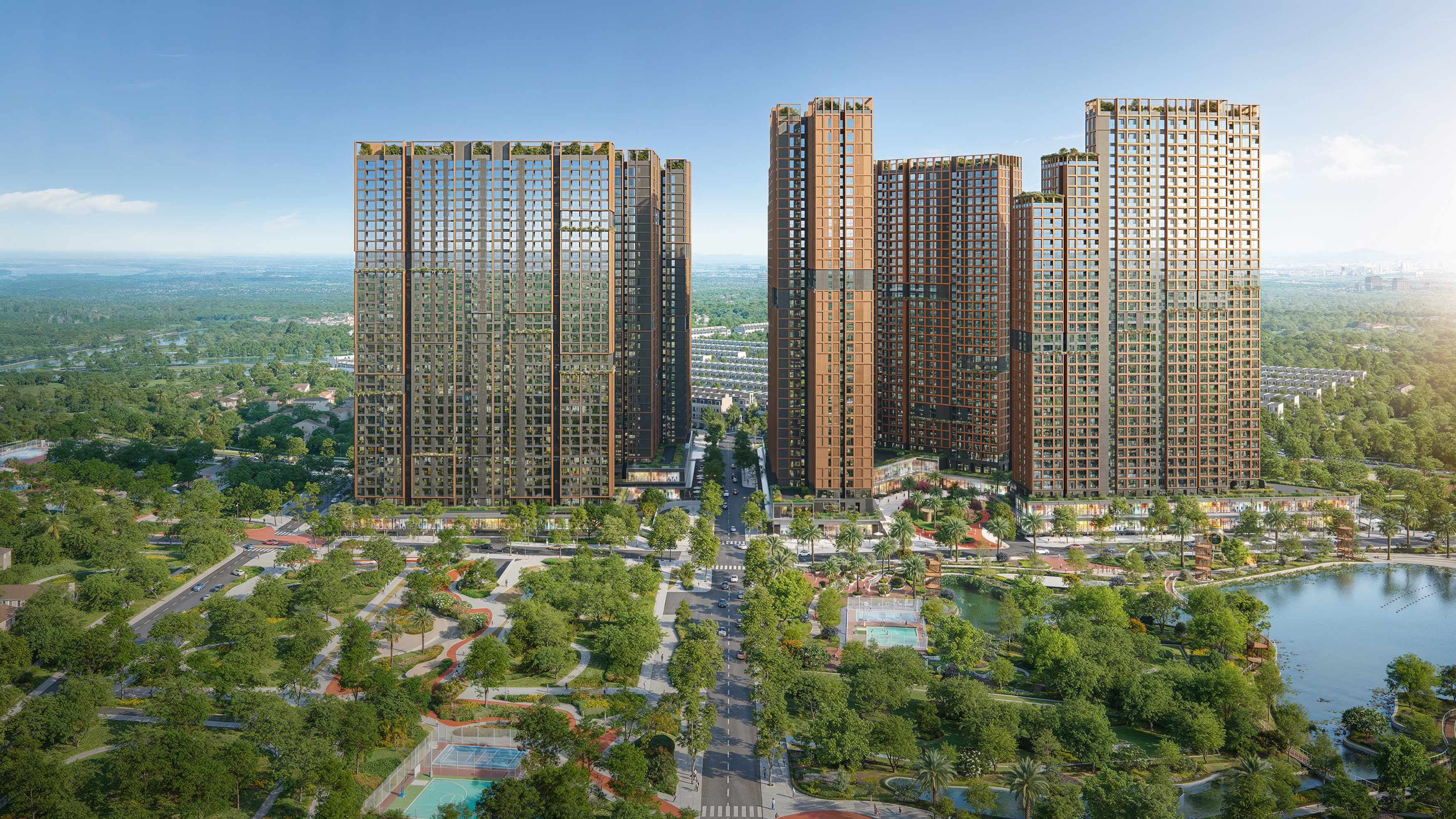 Tòa M3 sở hữu vị trí tâm điểm nội khu đắt giá giao thoa các đại lộ huyết mạch.