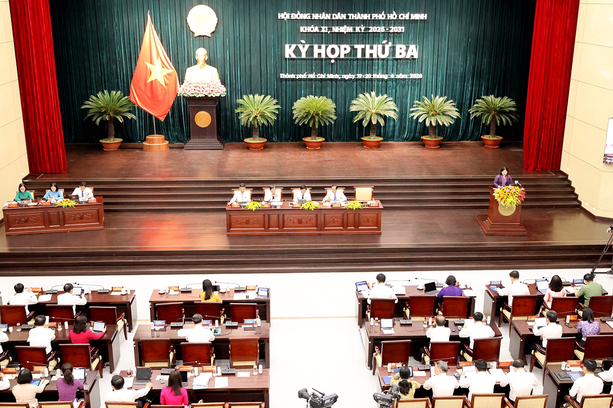 Toàn cảnh kỳ họp thứ ba HĐND TP. Hồ Chí Minh khóa XI - Ảnh: Cổng thông tin điện tử TP. Hồ Chí Minh