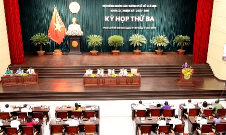 Toàn cảnh kỳ họp thứ ba HĐND TP. Hồ Chí Minh khóa XI - Ảnh: Cổng thông tin điện tử TP. Hồ Chí Minh