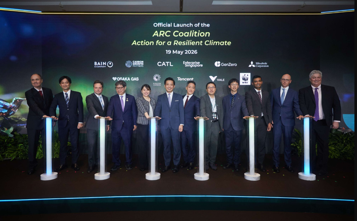 Các đối tác sáng lập Liên minh ARC tại Hội nghị thượng đỉnh GenZero 2026 ở Singapore, ngày 18/5/2026. Ảnh: Climate bridge