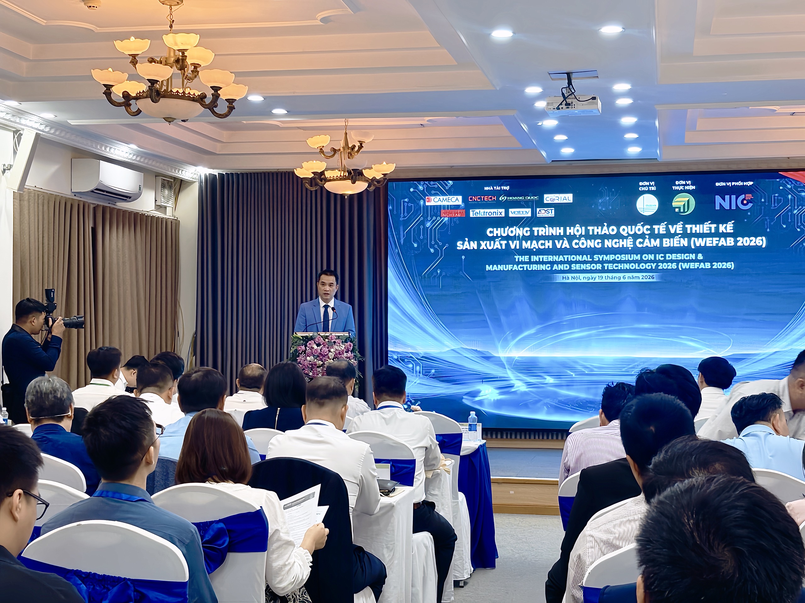 Hội thảo quốc tế "Thiết kế, sản xuất vi mạch và công nghệ cảm biến" (WEFAB 2026) do Công viên Công nghệ cao và Đổi mới sáng tạo (Đại học Quốc gia Hà Nội) tổ chức ngày 19/6. 