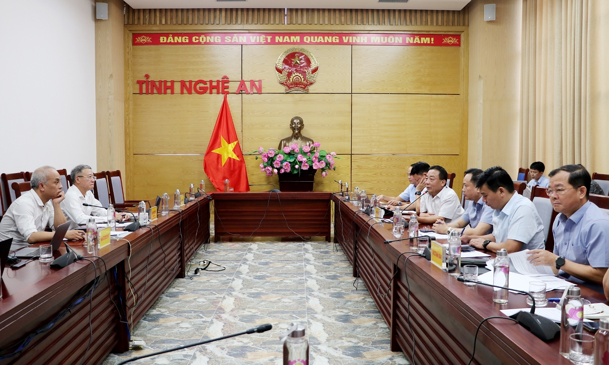 Buổi làm việc giữa UBND tỉnh Nghệ An với Ngân hàng Thế giới
